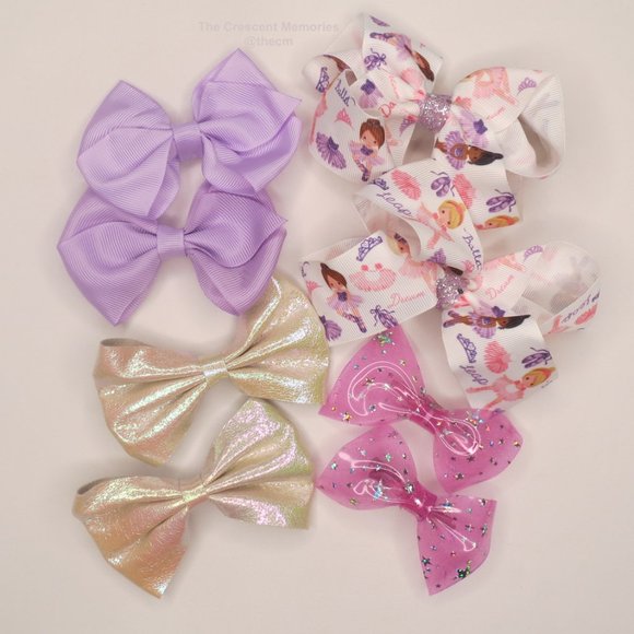 Spring Pigtail Bows set of 4 ⭐️ - Picture 1 of 3